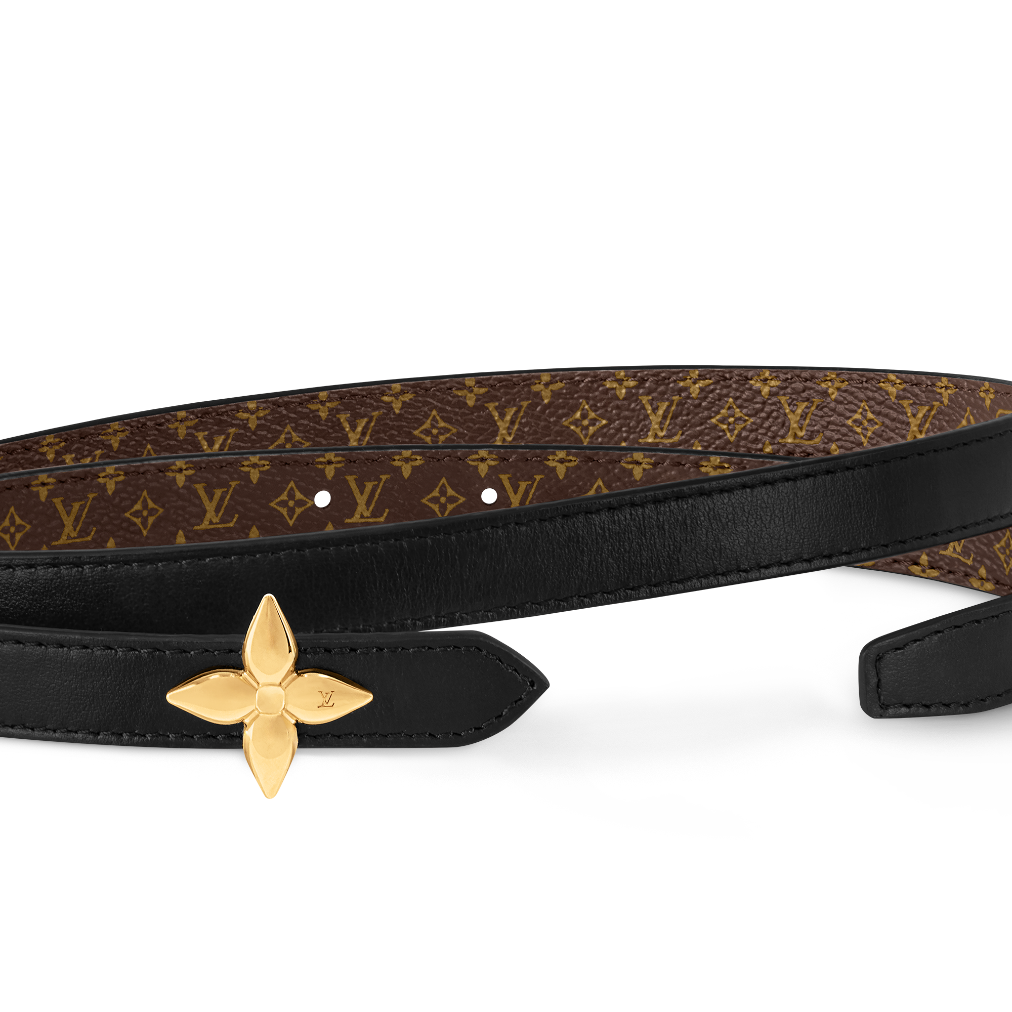 LVミニ フラワーグラム15MMリバーシブル LV Mini Flowergram 15mm Reversible Belt - Women